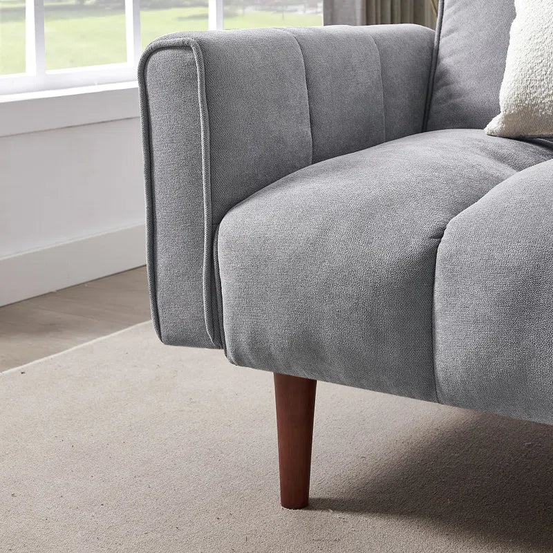 E-Furniture Kaspersky Sofa Cum Bed | Sofa Cum Bed In Grey Color