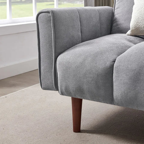 E-Furniture Kaspersky Sofa Cum Bed | Sofa Cum Bed In Grey Color