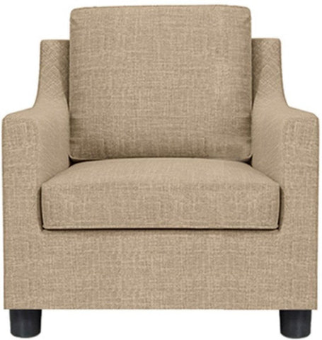 E-Furniture Nairobi Sofa Pack For Living Room In cream colour jute fabric . - E-FURNITURE