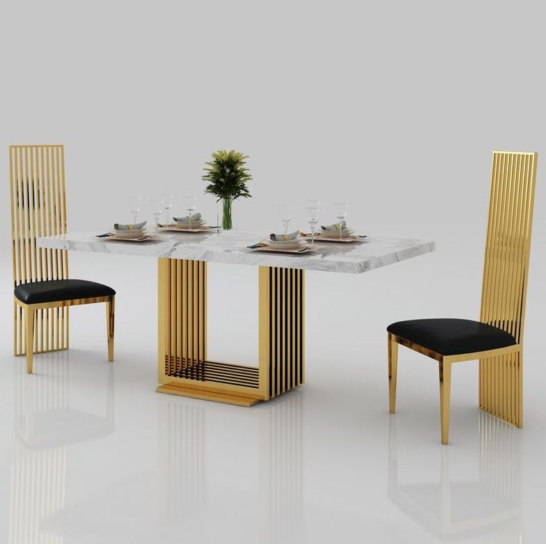 E-Furniture LosAngeles Dining Table - E-FURNITURE