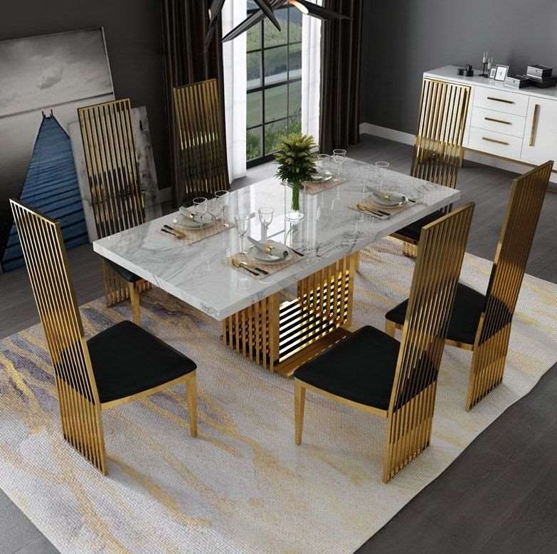 E-Furniture LosAngeles Dining Table - E-FURNITURE