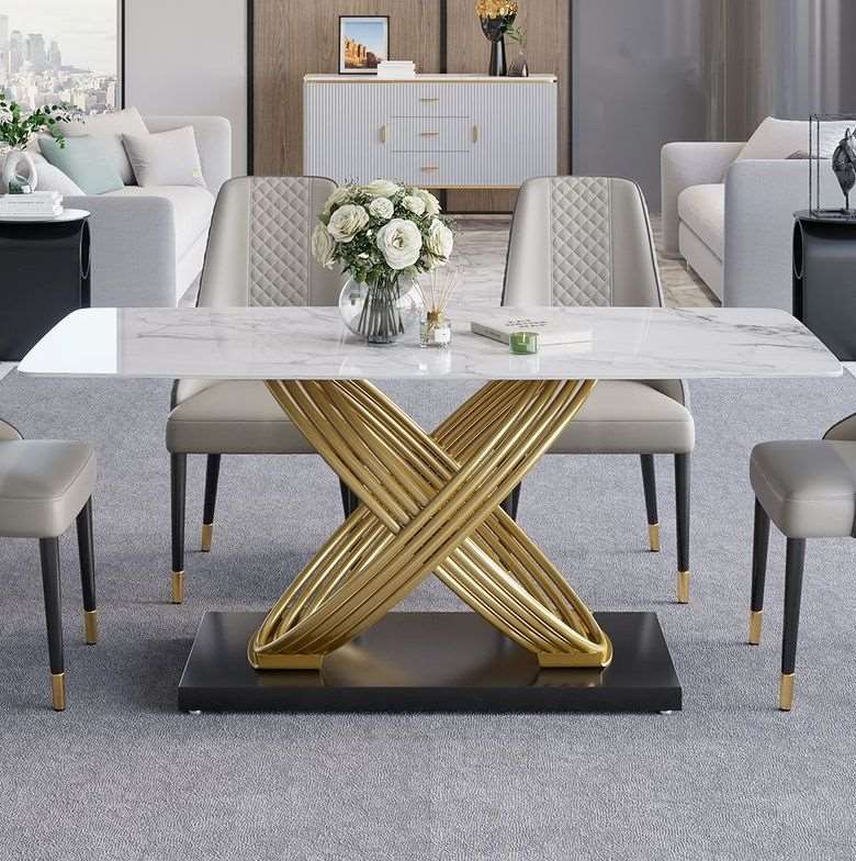 E-Furniture Dallas Dining Table - E-FURNITURE