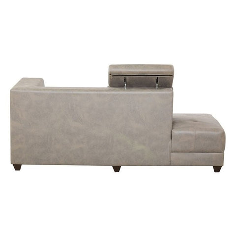 Metro Chic | Skyline Loft L-Shaped Sectional Sofa, Light Gray
