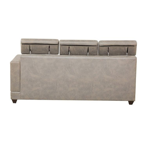 Metro Chic | Skyline Loft L-Shaped Sectional Sofa, Light Gray