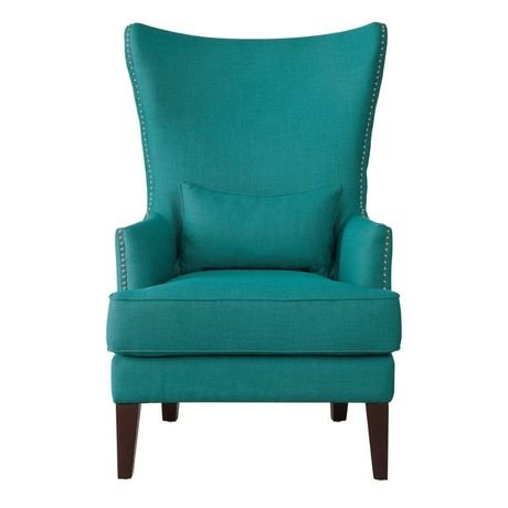 Teal Tranquility | Lumina High-Back Armchair, Teal