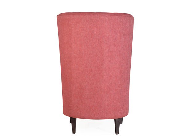Scarlet Elegance | Windsor High-Back Wing Chair, Ruby Red