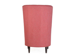 Scarlet Elegance | Windsor High-Back Wing Chair, Ruby Red