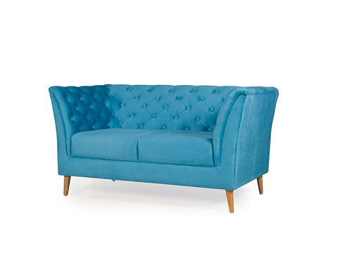 Sapphire Elegance | Regency 3+2 Sofa Set, Deep Blue