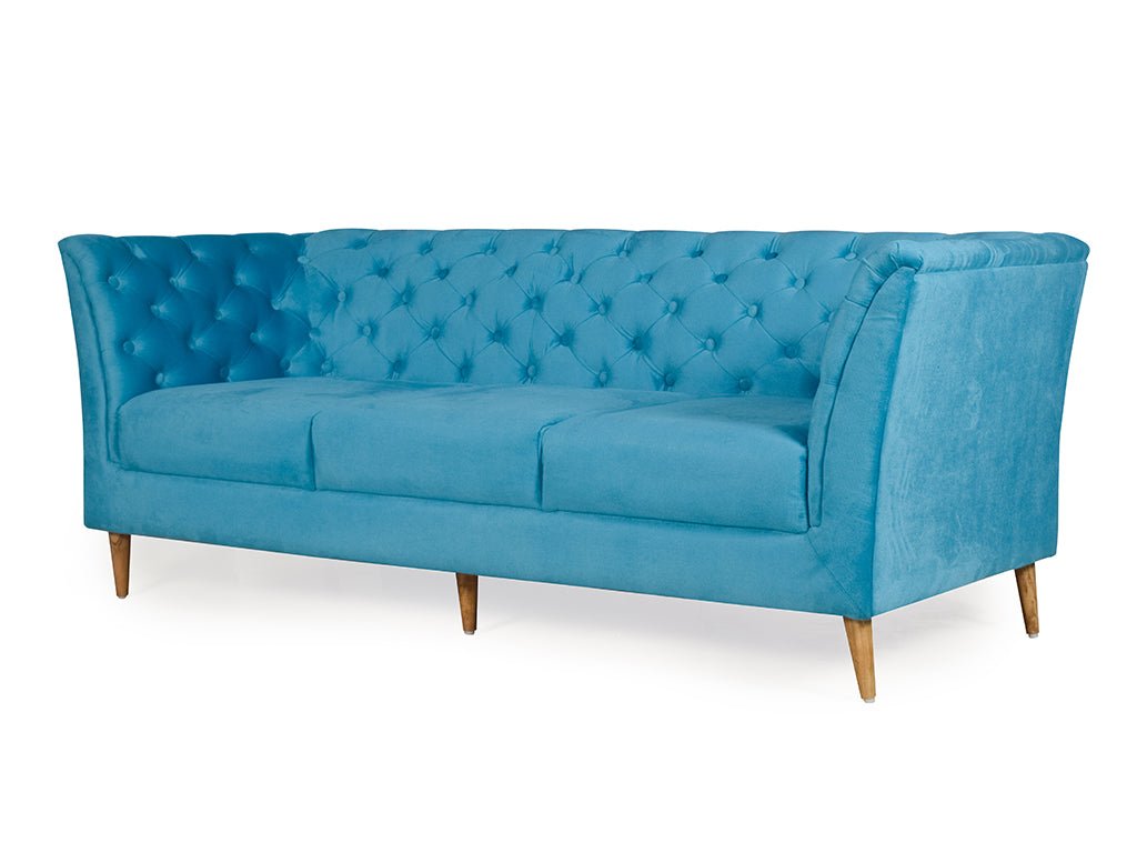 Sapphire Elegance | Regency 3+2 Sofa Set, Deep Blue