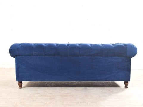 Majestic Azure | Chesterfield 3+2 Sofa Set, Blue Velvet
