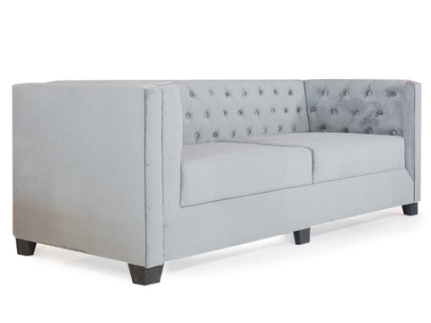 Urban Comfort | Bellevue Tufted 3+2 Sofa Set, Grey