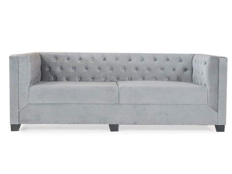 Urban Comfort | Bellevue Tufted 3+2 Sofa Set, Grey