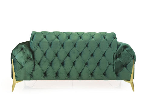 Emerald Gem | Chesterfield 3+2 Sofa Set, Green Velvet