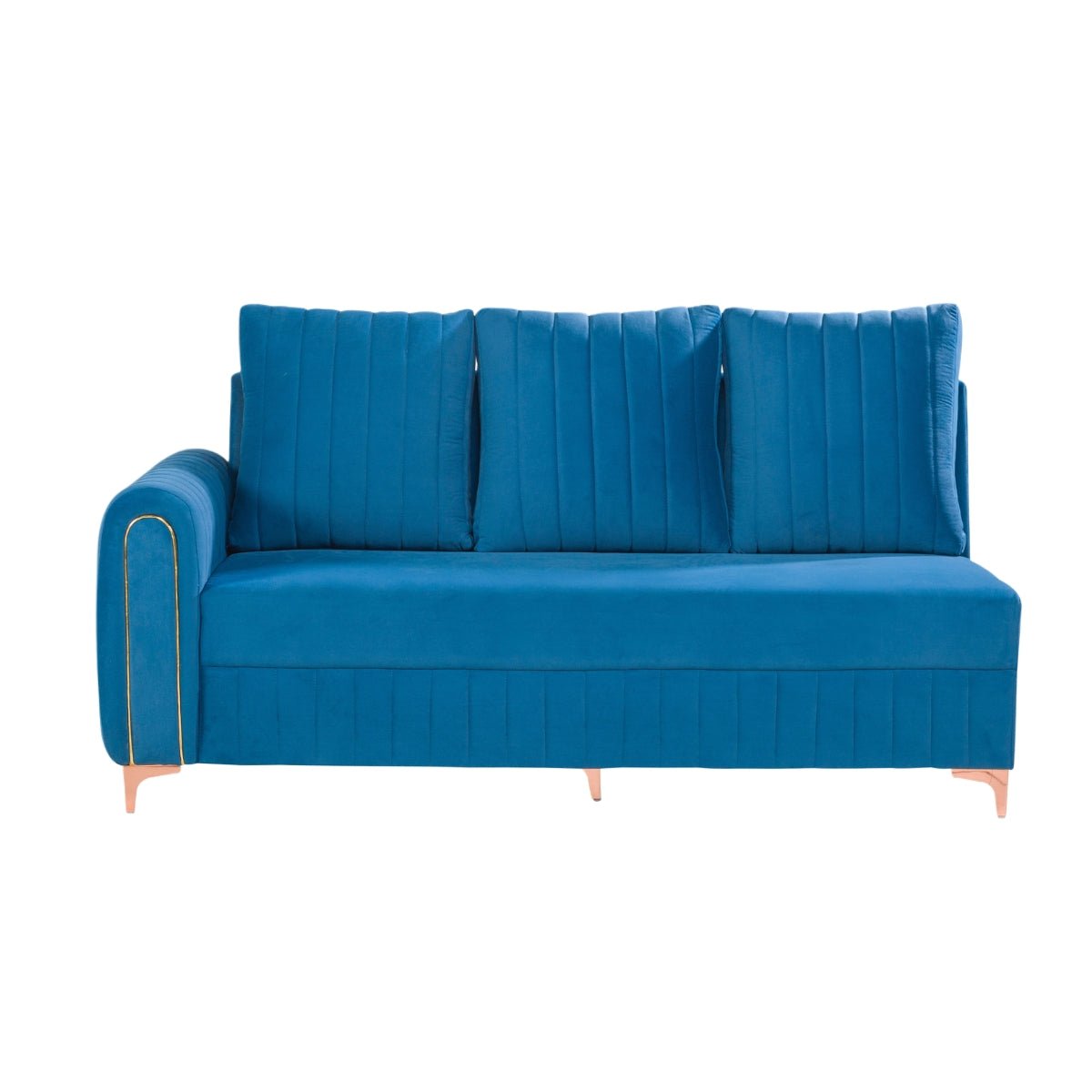Ocean Calm | Indigo Bliss L-Shaped Sectional Sofa, Deep Blue