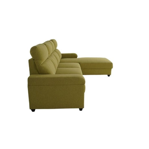 Evergreen Bliss | Haven Deluxe L-Shaped Sectional Sofa, Forest Green