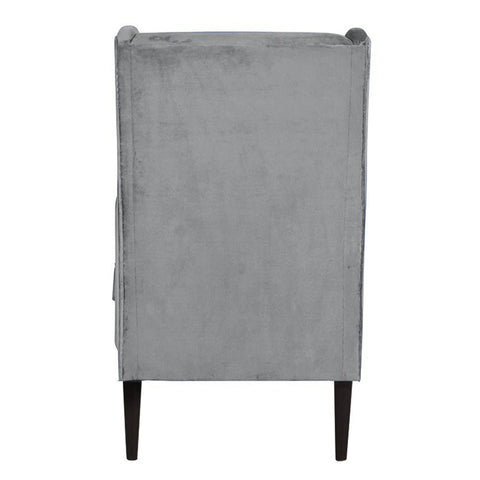 Modern Elegance | Skyline Wingback Armchair, Slate Gray