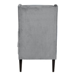 Modern Elegance | Skyline Wingback Armchair, Slate Gray