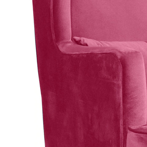 Blush Serenity | Reverie High-Back Wing Chair, Rose Pink
