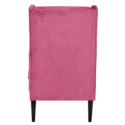 Blush Serenity | Reverie High-Back Wing Chair, Rose Pink