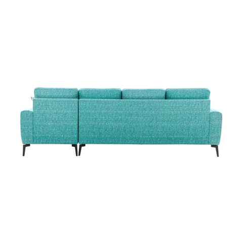 Aqua Retreat | Turquoise Bliss L-Shaped Sectional Sofa, Vibrant Teal