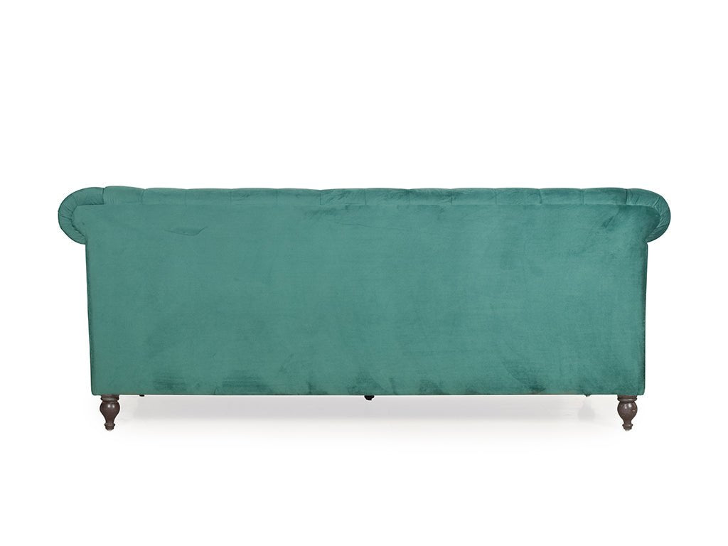 Emerald Opulence | Chesterfield 3+2 Sofa Set, Green Velvet