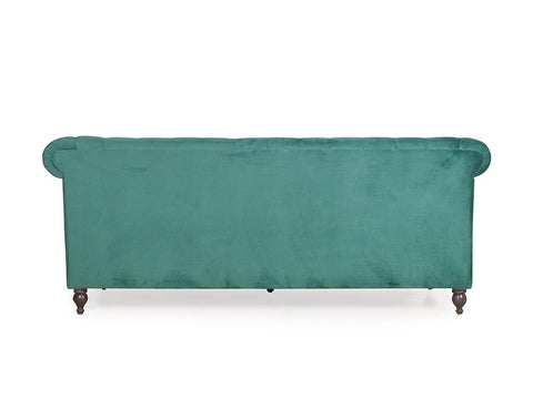 Emerald Opulence | Chesterfield 3+2 Sofa Set, Green Velvet