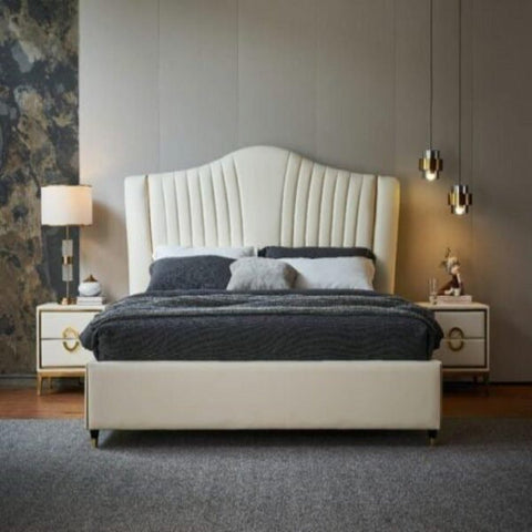E-Furniture | Modernity Loft King-Size Upholstered Bed, Urban Chic