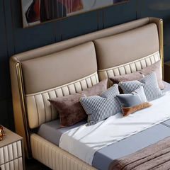 E-Furniture | Tranquil Dreams Upholstered Twin Size Bed, Misty Blue