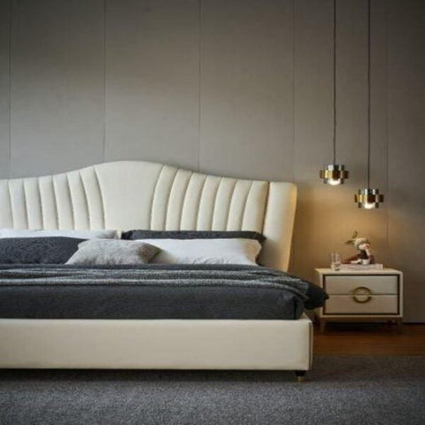 E-Furniture | Modernity Loft King-Size Upholstered Bed, Urban Chic