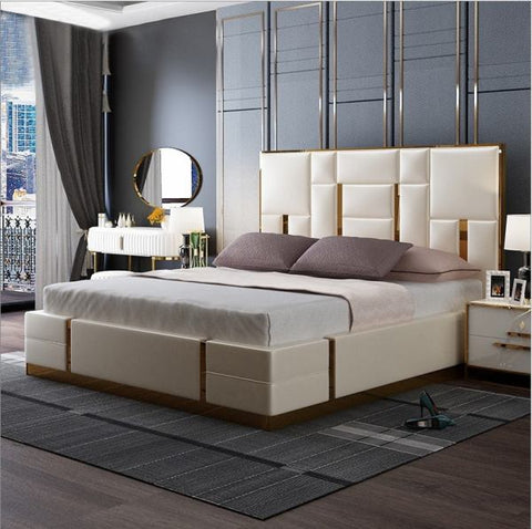 E-Furniture | Tranquil Dreamspace King-Size Upholstered Bed, Serene Spectrum
