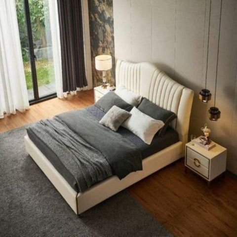 E-Furniture | Modernity Loft King-Size Upholstered Bed, Urban Chic