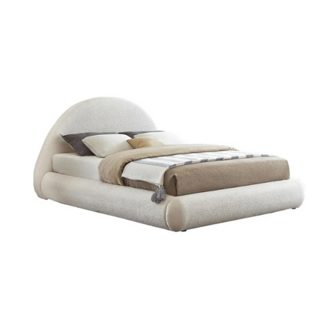 E-Furniture | Coastal Retreat Upholstered Full Size Bed, Ocean Mist