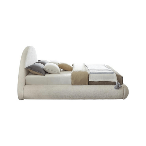 E-Furniture | Coastal Retreat Upholstered Full Size Bed, Ocean Mist