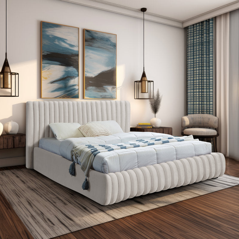 The e-Furniture Noir Elegance Upholstered Bed