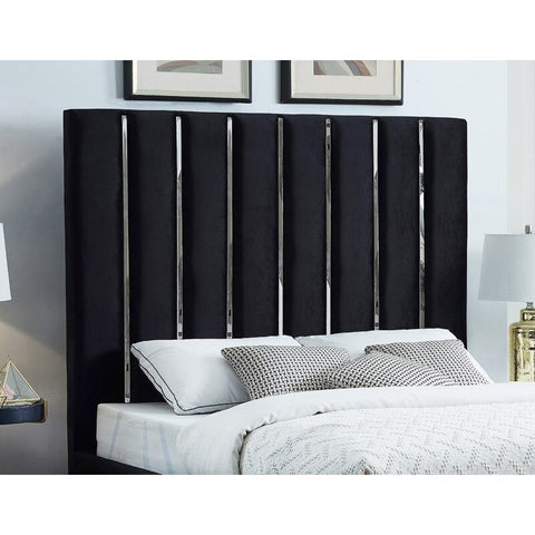 The e-Furniture Midnight Noir Upholstered Queen Size Bed