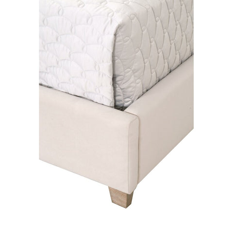 E-Furniture | Whispering Breeze Upholstered Queen Size Bed, Misty Lavender