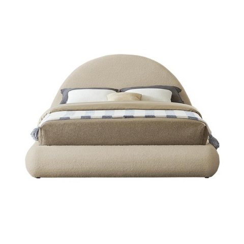 E-Furniture | Coastal Retreat Upholstered Full Size Bed, Ocean Mist