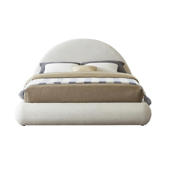 E-Furniture | Coastal Retreat Upholstered Full Size Bed, Ocean Mist