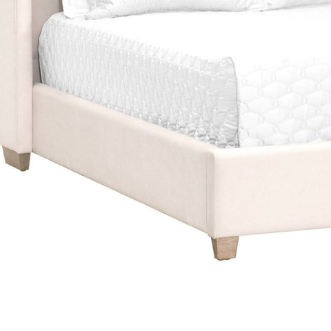 E-Furniture | Whispering Breeze Upholstered Queen Size Bed, Misty Lavender