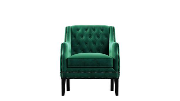 E-FURNITURE Albert Accent Chair velvet Finish In Teal Colour - E-FURNITURE