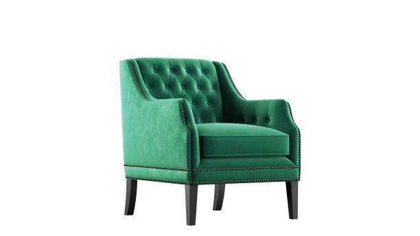 E-FURNITURE Albert Accent Chair velvet Finish In Teal Colour - E-FURNITURE