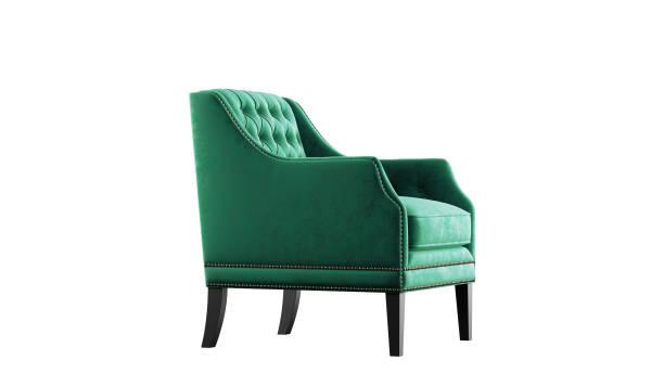 E-FURNITURE Albert Accent Chair velvet Finish In Teal Colour - E-FURNITURE