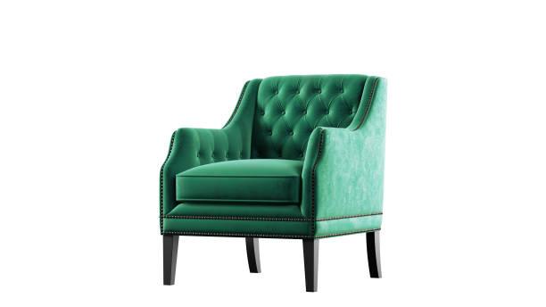 E-FURNITURE Albert Accent Chair velvet Finish In Teal Colour - E-FURNITURE