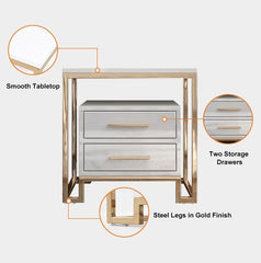 E-Furniture Detroit Side Table - E-FURNITURE