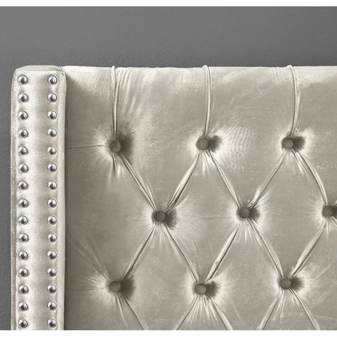 Ivory Serenity | Tufted Upholstered Bed