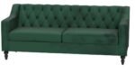 E-FURNITURE Neil 3 Seater Couch Velvet Finish In MultiColour - Image 3