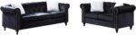 E-Furniture Shadow Ebony 3+2 Sofa Pack In Brown Colour - Image 3