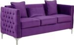 E-Furniture Zenith 3+2 Sofa Pack In Purple Colour - Image 3