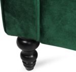E-FURNITURE Neil 3 Seater Couch Velvet Finish In MultiColour - Image 5