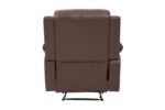 E-Furniture choco recliner single seater manual in brown color leatherette - Image 7
